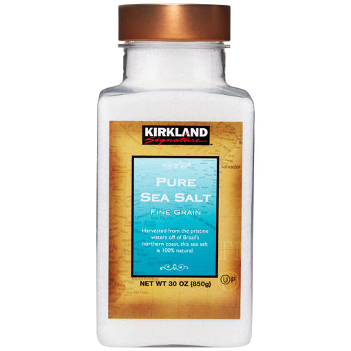 Kirkland Signature Pure Sea Salt, Fine Grain, 30 oz (850 g)