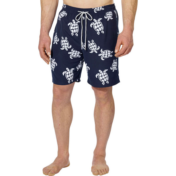 Kirkland Signature Mens Swim Short - Navy Turtle