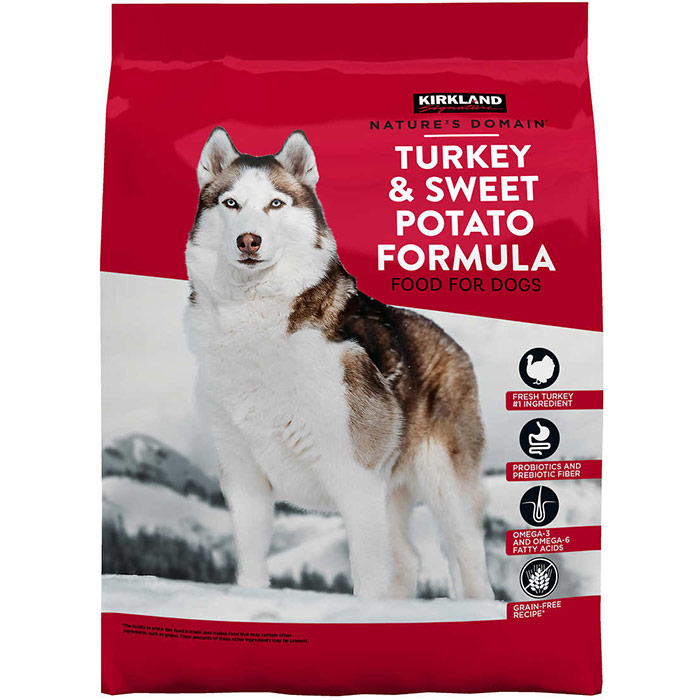 Kirkland Signature Natures Domain Turkey Meal & Sweet Potato Formula Dog Food, 35 lb