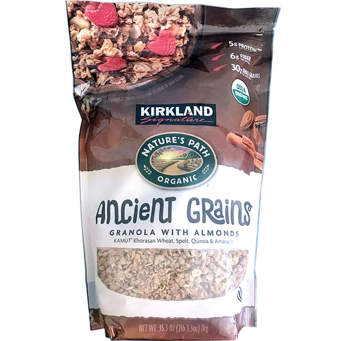 Kirkland Signature Natures Path Organic Ancient Grains Granola with Almonds, 35.3 oz