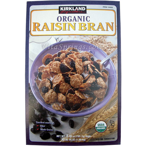 Kirkland Signature Organic Raisin Bran, 56 oz (1.59 kg)