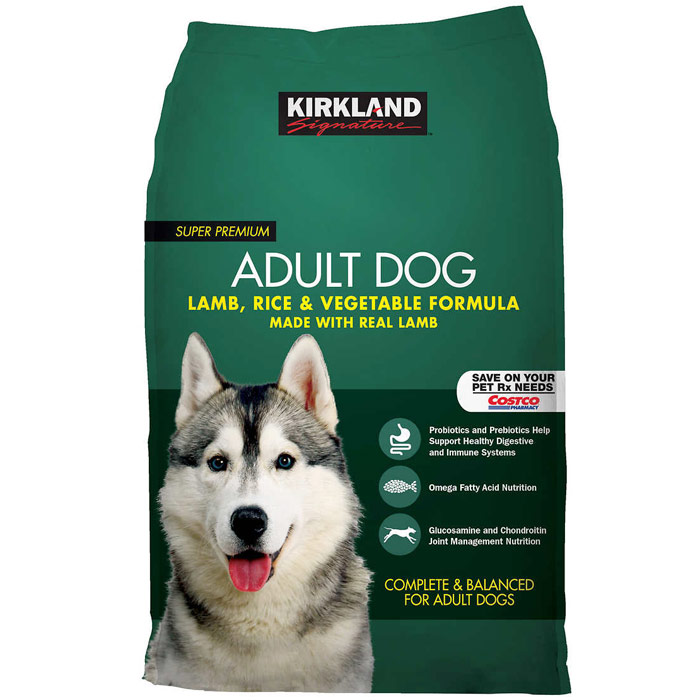 Kirkland Signature Super Premium Adult Dog Food - Lamb, Rice & Vegetable Formula, 40 lb