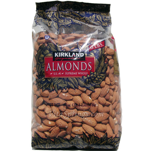 Kirkland Signature Almonds Supreme Whole, 3 lb