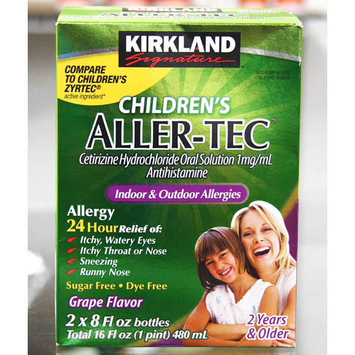 Kirkland Signature Childrens Aller-Tec, 24 Hour Allergy Relief, 16 oz