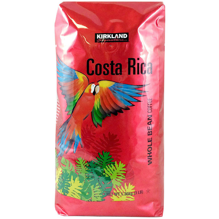Kirkland Signature Costa Rica Whole Bean Coffee, 3 lb x 2 Pack