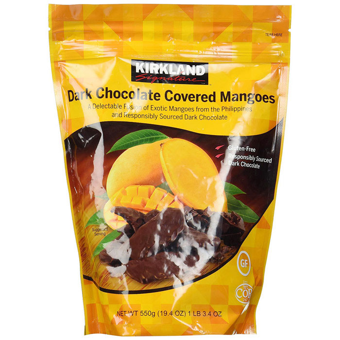 Kirkland Signature Dark Chocolate Covered Mangoes, 19.4 oz (550 g)