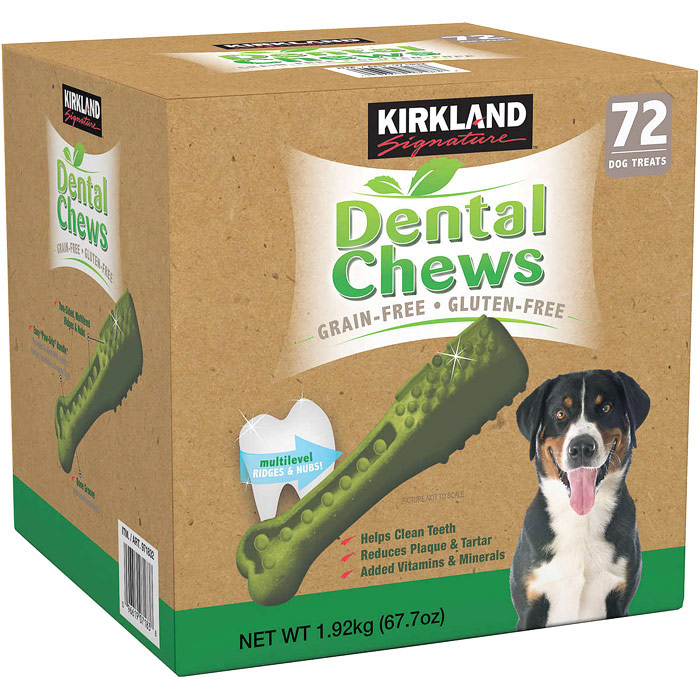 Kirkland Signature Dental Chews for Dog, 72 Treats (67.7 oz)