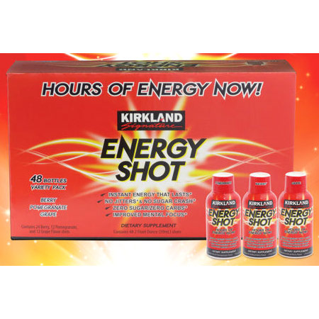 Kirkland Signature Energy Shot, 48 Bottles (2 oz Each)