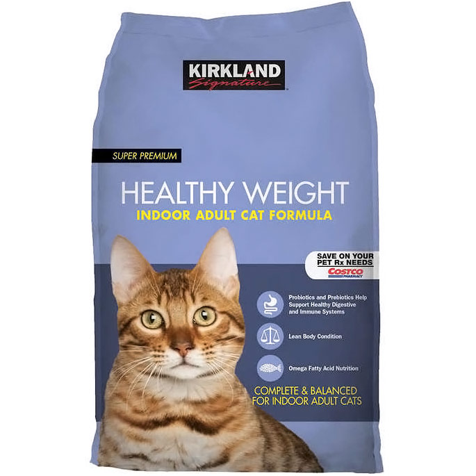Kirkland Signature Super Premium Healthy Weight Cat Food, Indoor Adult Cat Formula, 20 lb