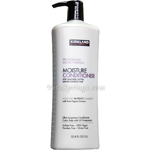 Kirkland Signature Moisture Conditioner, Professional Salon Formula, 33.8 oz (1 L)