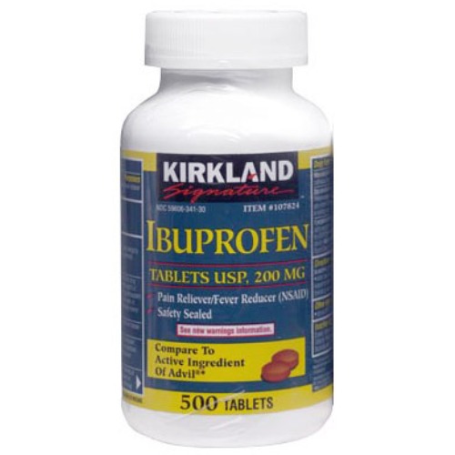 Kirkland Signature Ibuprofen 200mg 500 Tablets