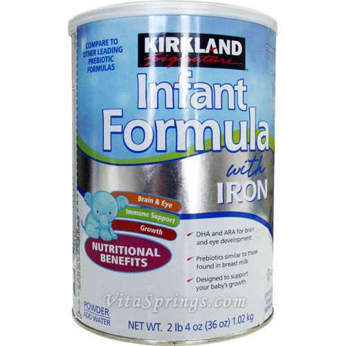 Kirkland Signature Infant Formula with Iron, Powder Add Water, 36 oz (1.02 kg)