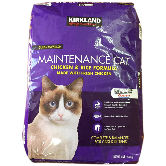 Kirkland Signature Super Premium Maintenance Cat Food, Chicken & Rice Formula, 25 lb