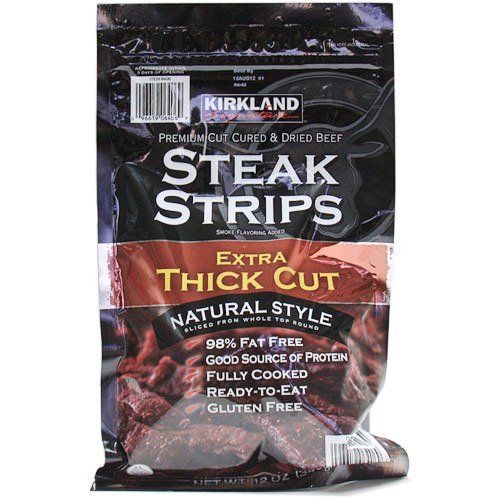Kirkland Signature Premium Cut Cured & Dried Beef Steak Strips, 12 oz