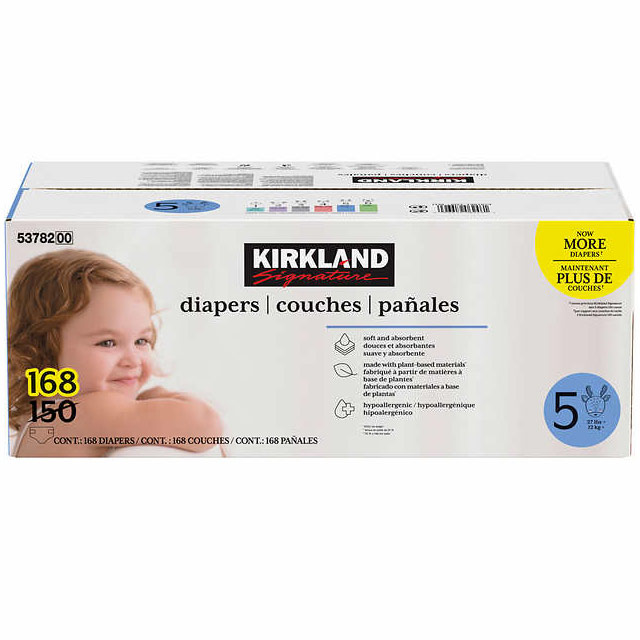 Kirkland Signature Supreme Baby Diapers, Size 5, 150 Count