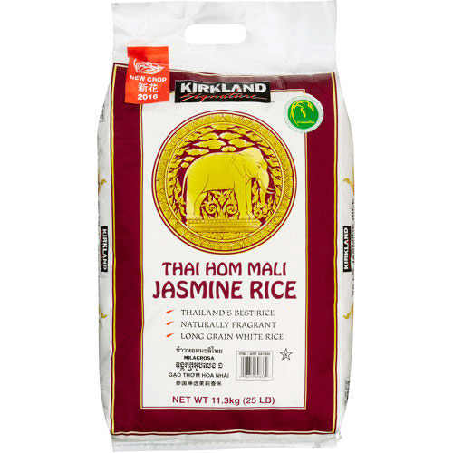 Kirkland Signature Thai Hom Mali Jasmine Rice, Thailands Best Rice, 25 lb (11.3 kg)