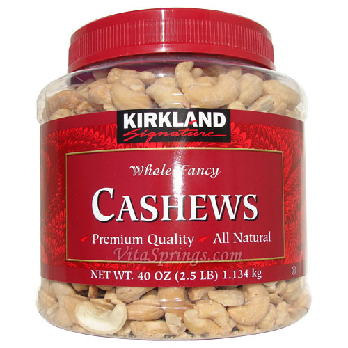 Kirkland Signature Whole Fancy Cashews, 2.5 lb