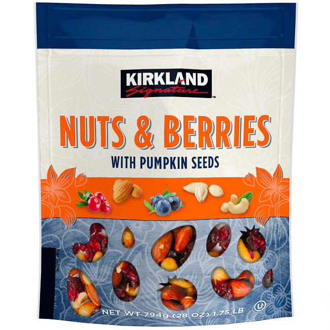 Kirkland Signature Nuts & Berries with Pumpkin Seeds, Healthy Snack, 28 oz (794 g)