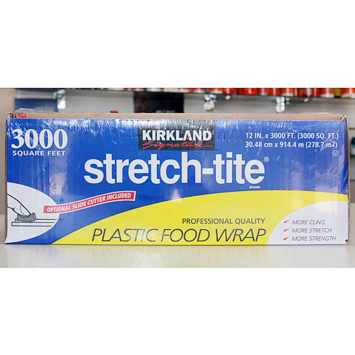 Kirkland Signature Professional Quality Stretch-Tite Plastic Food Wrap, 3000 Square Feet