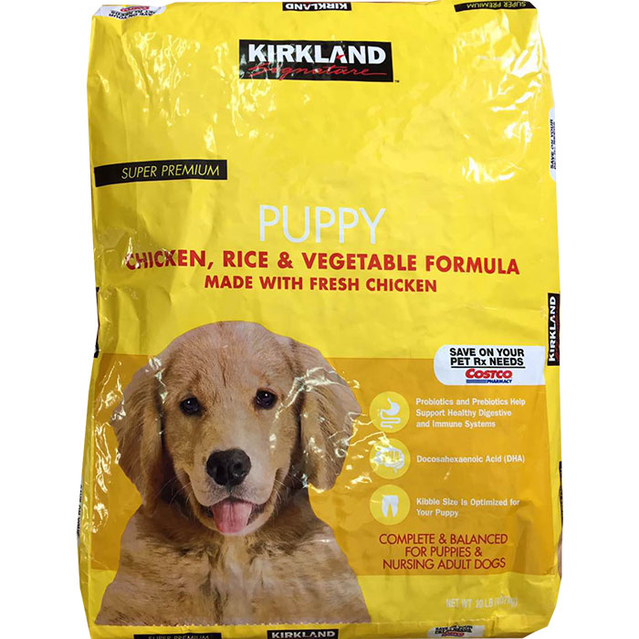 Kirkland Signature Super Premium Puppy Dog Food, Chicken, Rice & Vegetable Formula, 20 lb