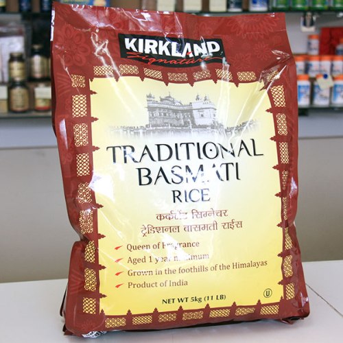 Kirkland Signature Traditional Basmati Rice, 11 lb (5 kg)