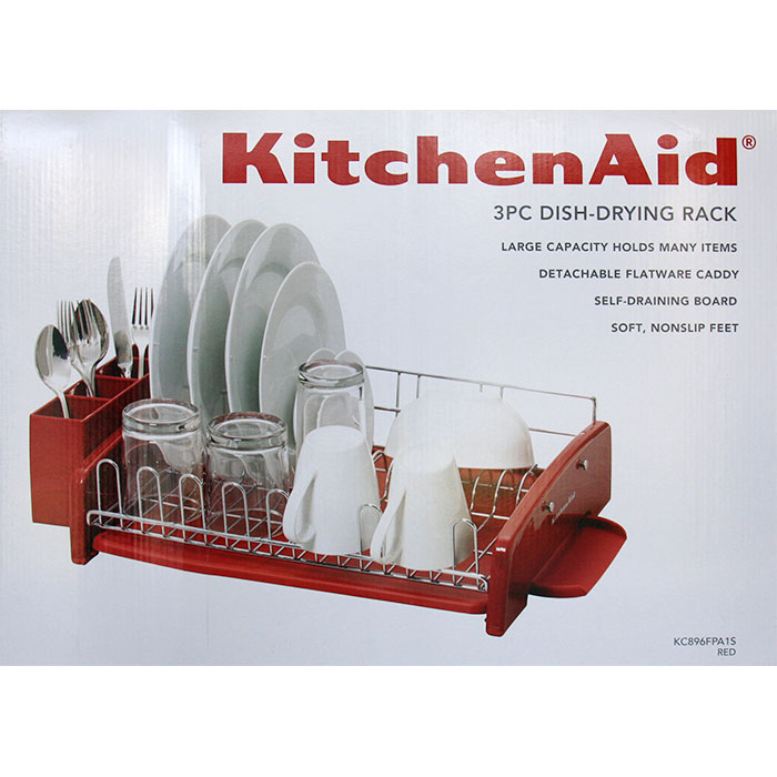 KitchenAid Dish Drying Rack Set, Dishrack with Self-Draining Board