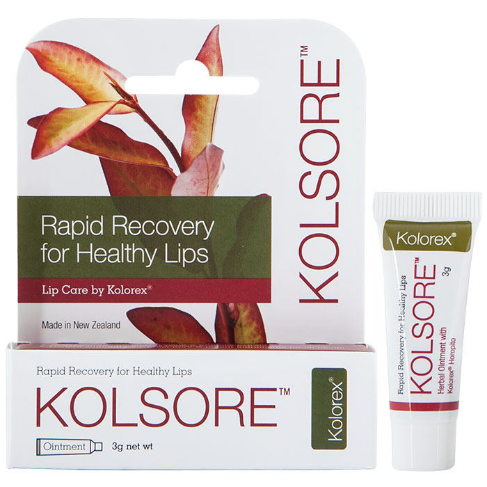Kolorex Kolsore Lip Care Ointment Balm, 3 g, Natures Sources