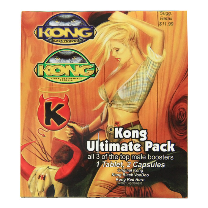 KONG Ultimate Pack, 3 Top Male Boosters, 1 Tablet + 2 Capsules