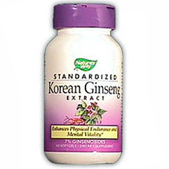 Korean Ginseng Extract Standardized 60 softgels from Natures Way