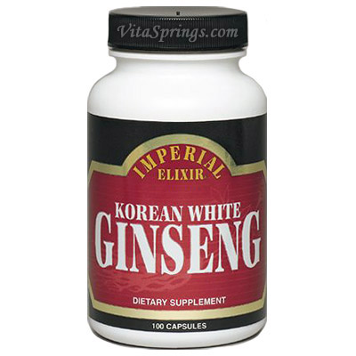 Imperial Elixir Ginseng Korean White Ginseng 100 caps from Imperial Elixir Ginseng