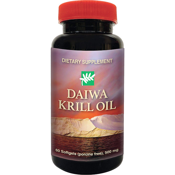 Krill Oil 500 mg, 60 Softgels, Daiwa Health Development