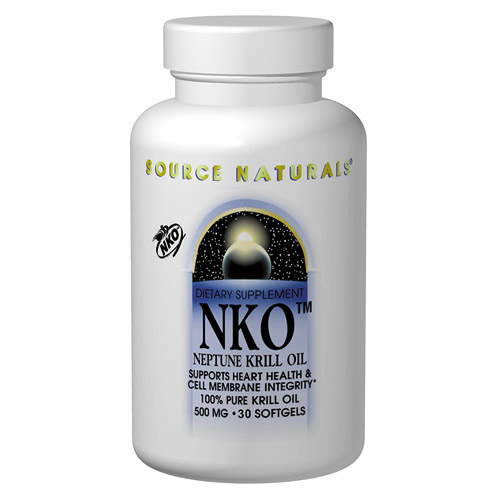 Source Naturals NKO Neptune Krill Oil 500mg, 30 Softgels, Source Naturals