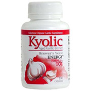 Kyolic Aged Garlic Extract Formula 101, A.G.E with Brewers Yeast, 100 tabs, Wakunaga Kyolic