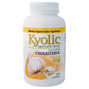 Kyolic / Wakunaga Kyolic Aged Garlic Extract Formula 104, A.G.E. with Lecithin, 200 caps, Wakunaga Kyolic