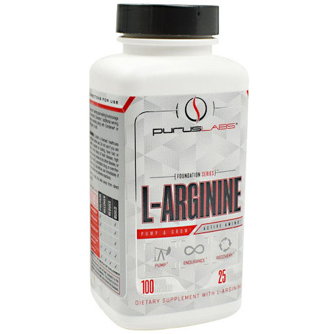 L-Arginine, 100 Veggie Capsules, Purus Labs