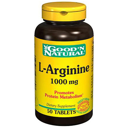 Good 'N Natural L-Arginine 1000 mg, 50 Tablets, Good 'N Natural