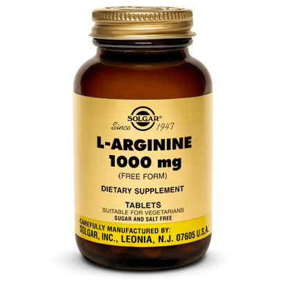 L-Arginine 1000 mg, 90 Tablets, Solgar