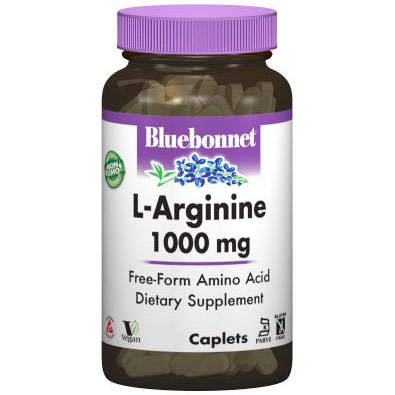 L-Arginine 1000 mg, 50 Caplets, Bluebonnet Nutrition