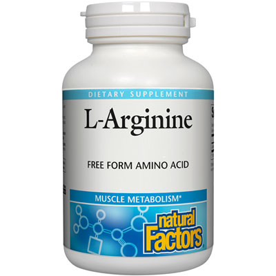 L-Arginine 500 mg, 90 Vegetarian Capsules, Natural Factors