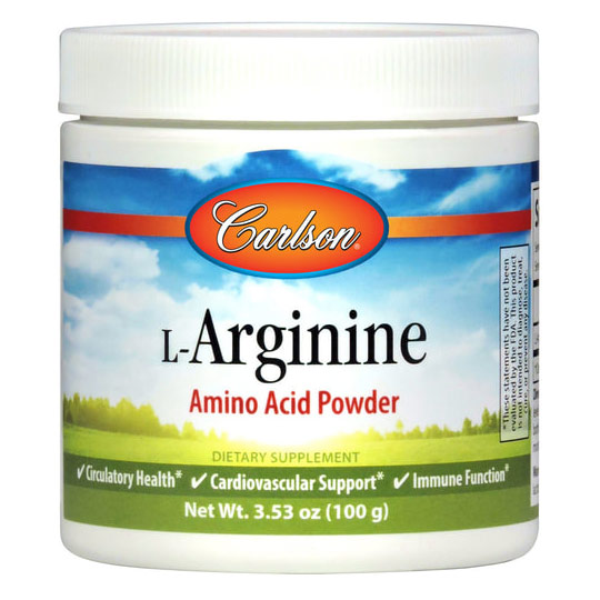 L-Arginine Powder, 100 g, Carlson Labs