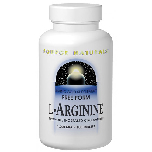 L-Arginine 500mg 100 caps from Source Naturals
