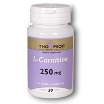 L-Carnitine 250mg 30 caps, Thompson Nutritional Products