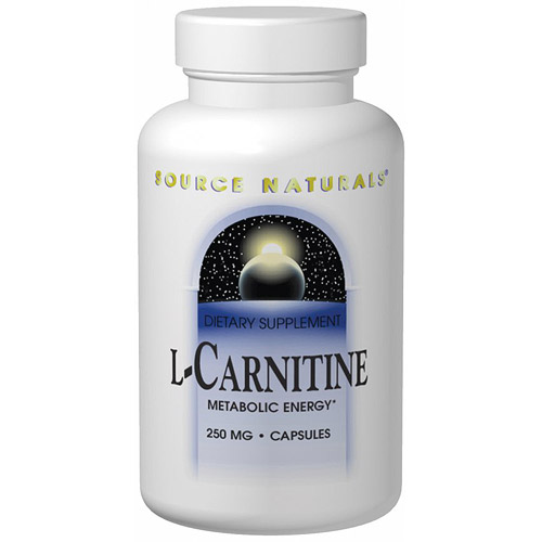 Source Naturals L-Carnitine Fumerate 250 mg, 120 Capsules, Source Naturals
