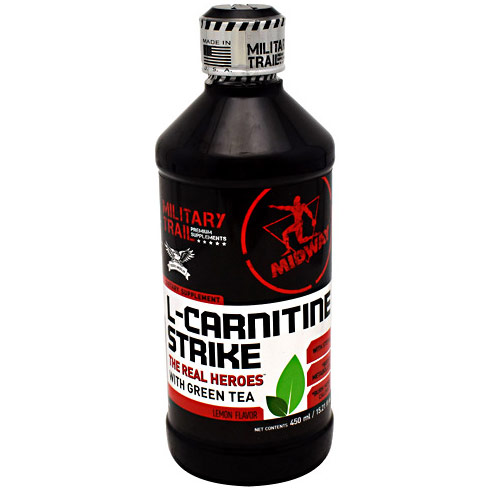 L-Carnitine Strike Liquid, Lemon Flavor, 15 Servings, Midway Labs