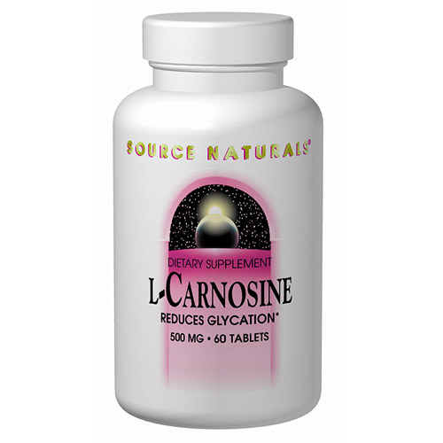 Source Naturals L-Carnosine 500mg 30 tabs from Source Naturals