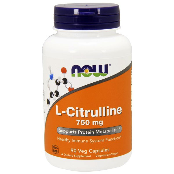 L-Citrulline 750 mg, 90 Capsules, NOW Foods
