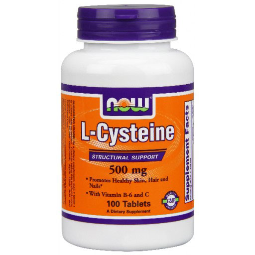 L-Cysteine 500mg 100 Tabs, NOW Foods