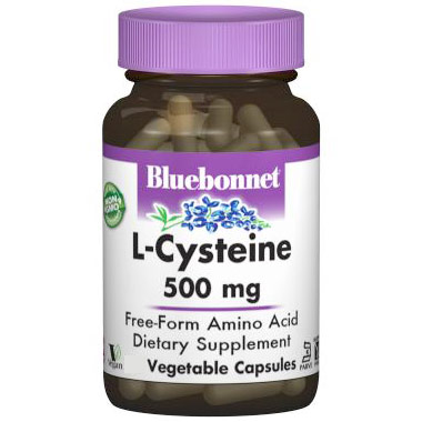 L-Cysteine 500 mg, 30 Vegetable Capsules, Bluebonnet Nutrition