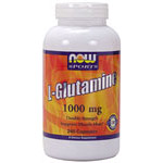 L-Glutamine 1000 mg 240 Caps- NOW Foods 