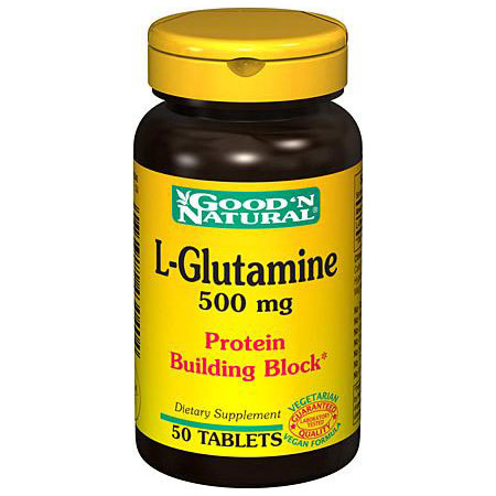 Good 'N Natural L-Glutamine 500 mg, 50 Tablets, Good 'N Natural